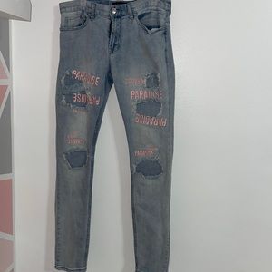 PARADISE PACSUN STACKED SKINNY JEANS. Size 31x32
